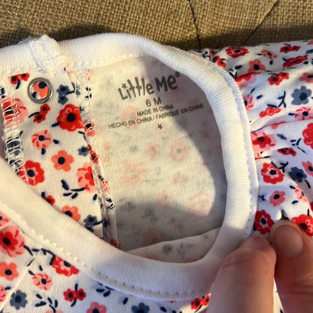 Little Me Ruffle Romper - Picture 3 of 7